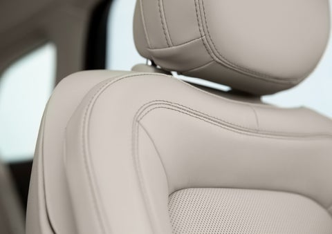 A detail shot of available leather-trimmed Perfect Position front seat shows off artistic details like luxe materials, precision stitching and supple curves | Empire Lincoln in Abingdon VA
