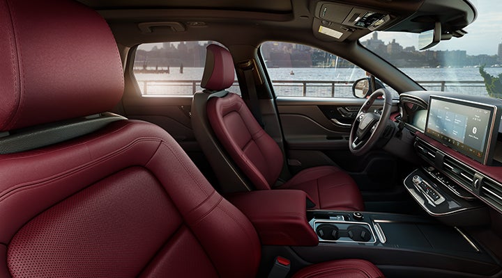 The available Perfect Position front seats in the 2024 Lincoln Corsair® SUV are shown. | Empire Lincoln in Abingdon VA