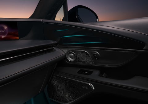 Selectable ambient lighting glows in the passenger door panel. | Empire Lincoln in Abingdon VA