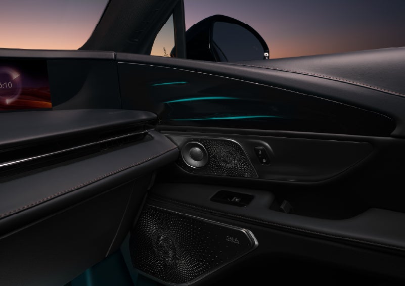 Selectable ambient lighting glows in the passenger door panel. | Empire Lincoln in Abingdon VA